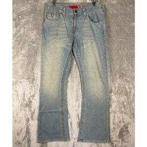 Y2K GUESS Jeans Women's Light Wash Bootcut‎ Denim Pants Size 34